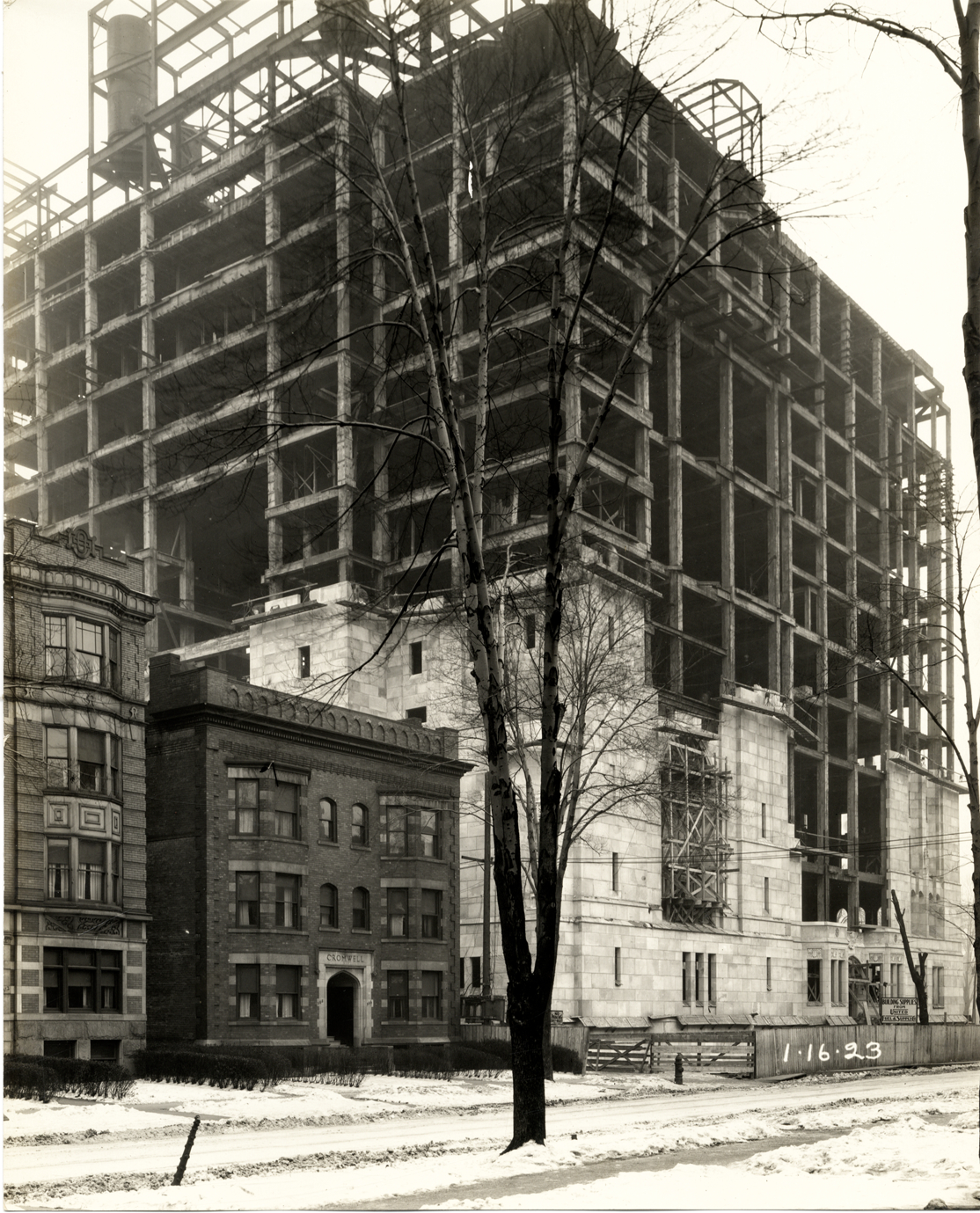 Masonic Temple under construction