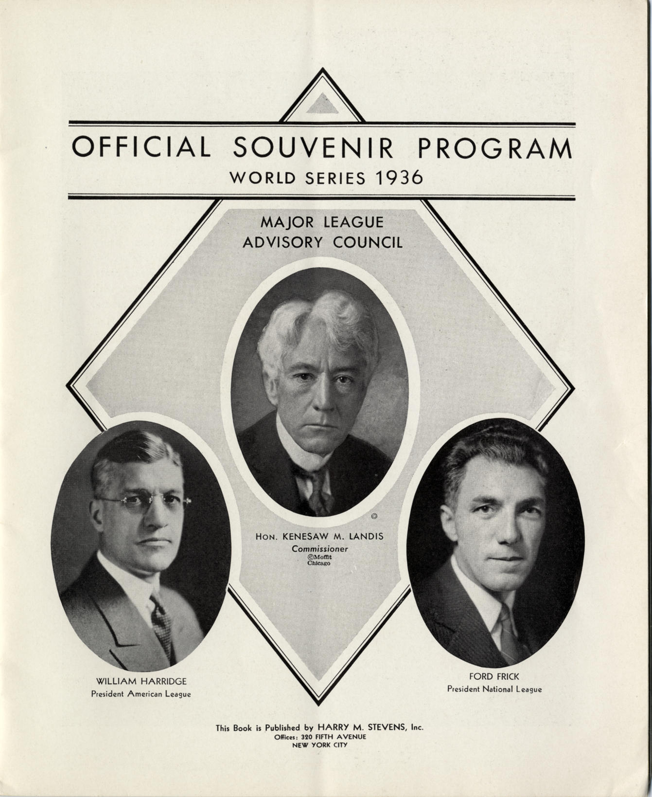 1926 World Series official souvenir program