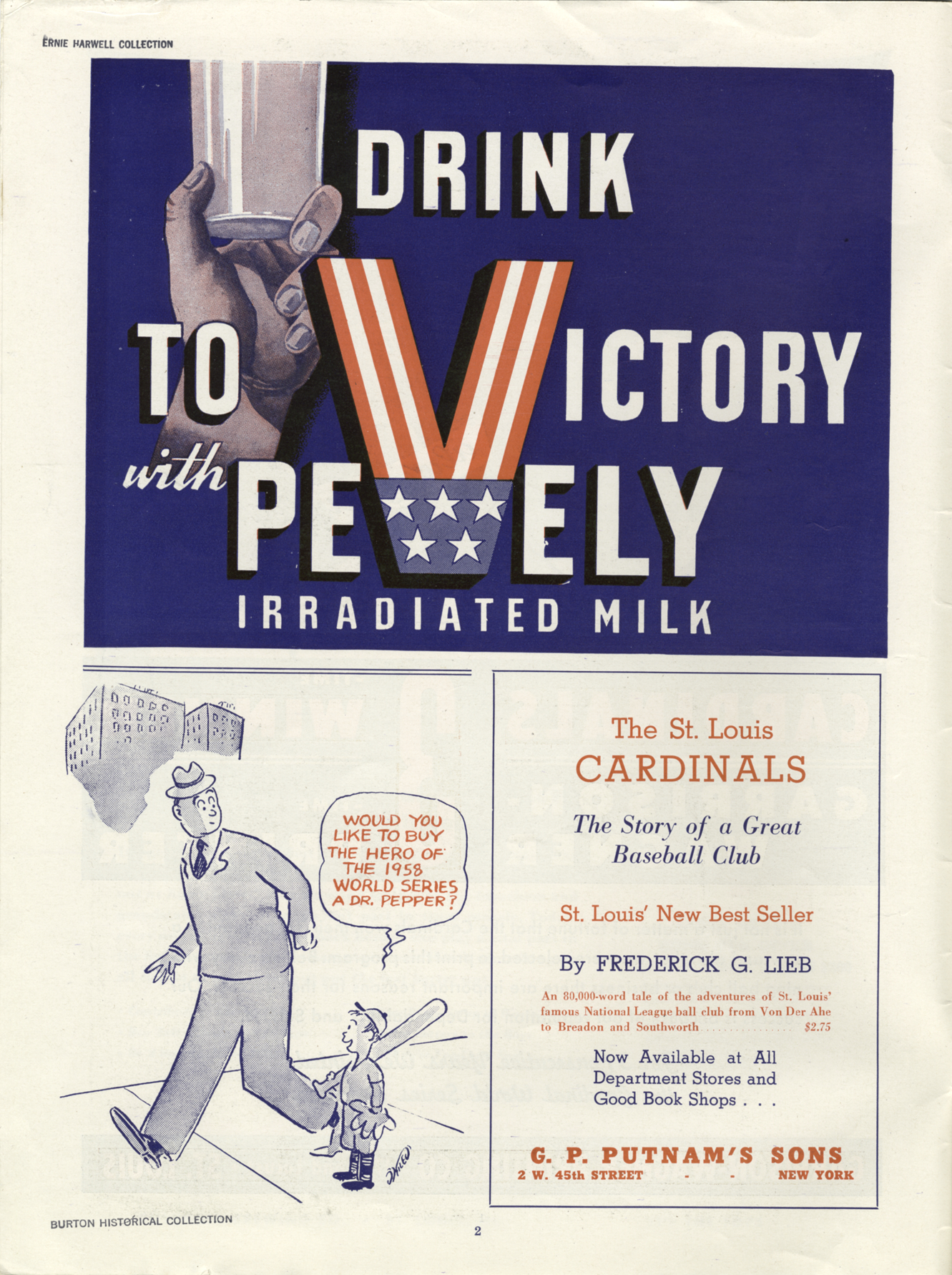 1944 World Series souvenir program book