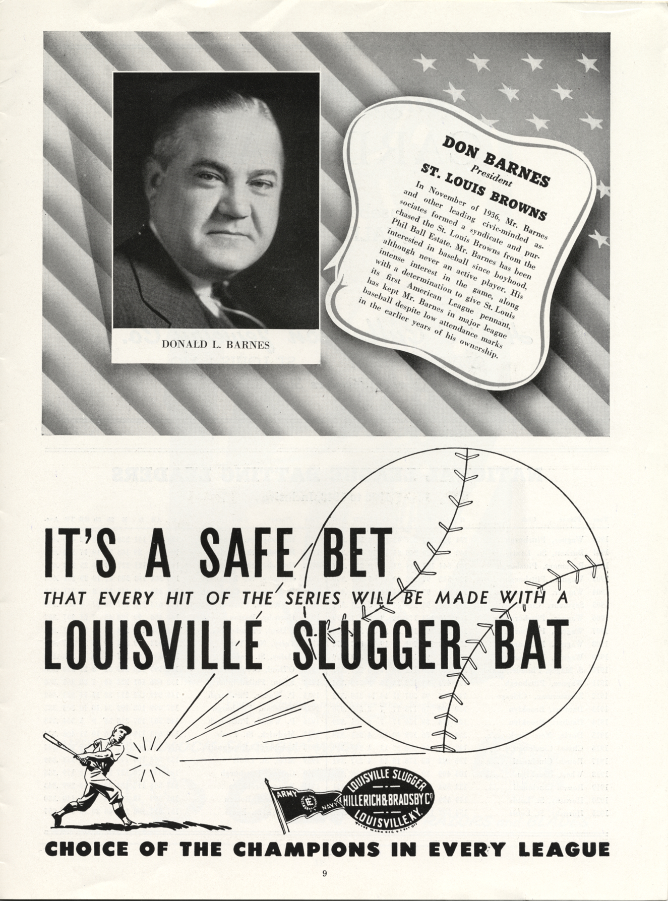 1944 World Series souvenir program book