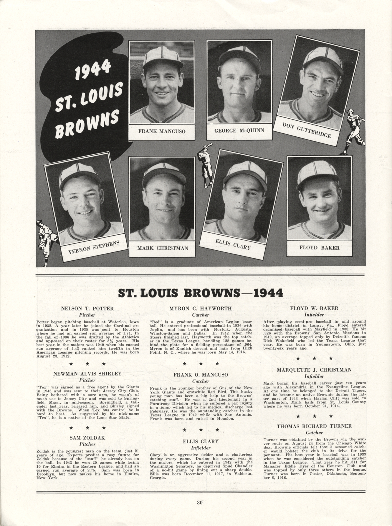 St. Louis Browns 1938 - Mickey's Place