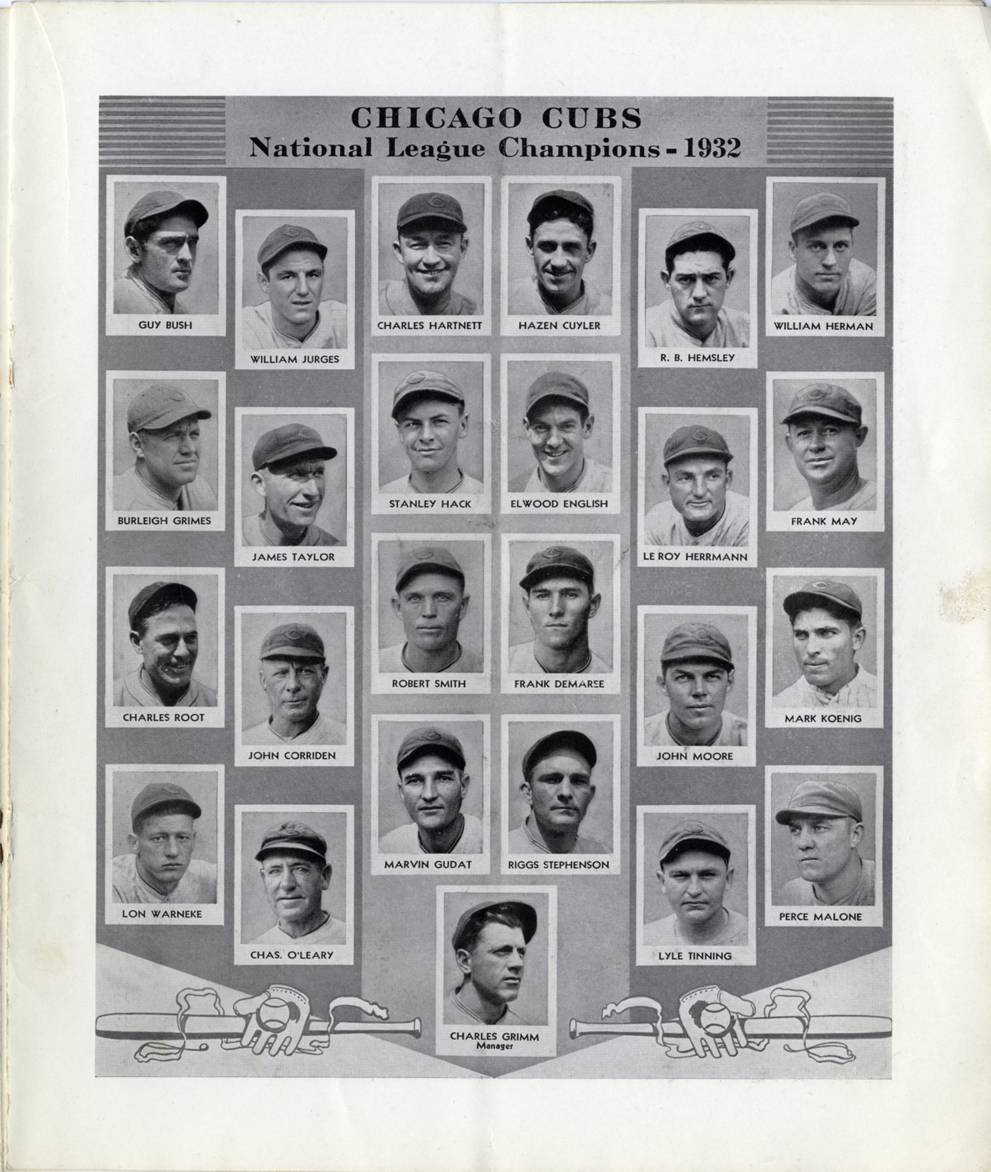 World Series - The Lineups - 1932 - New York Yankees vs Chicago Cubs 