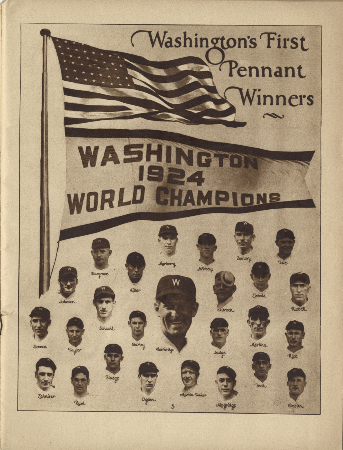 Washington Senators 1924 - Mickey's Place