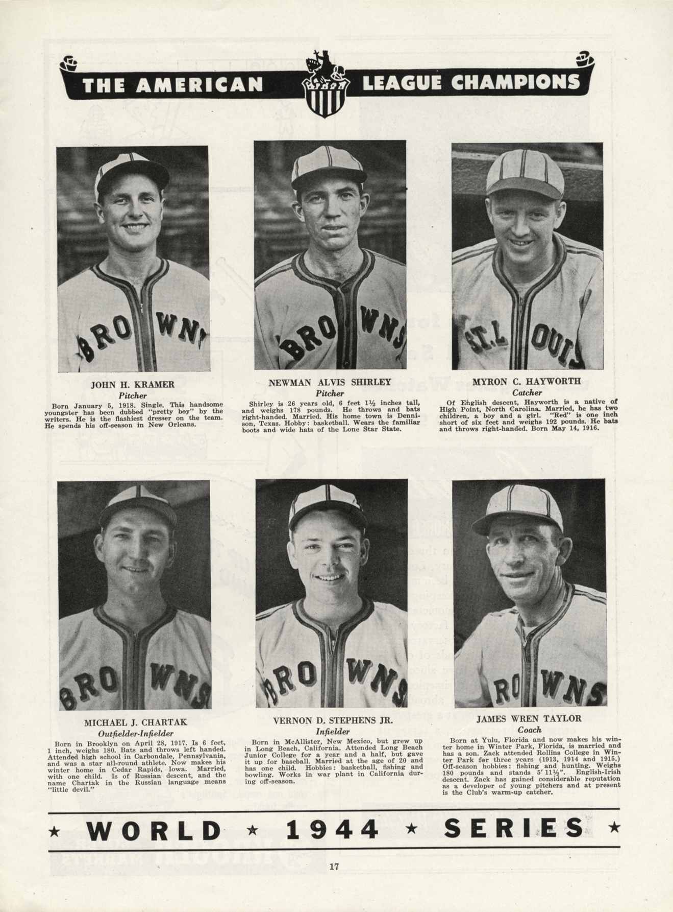 1944 World Series  Missouri Encyclopedia