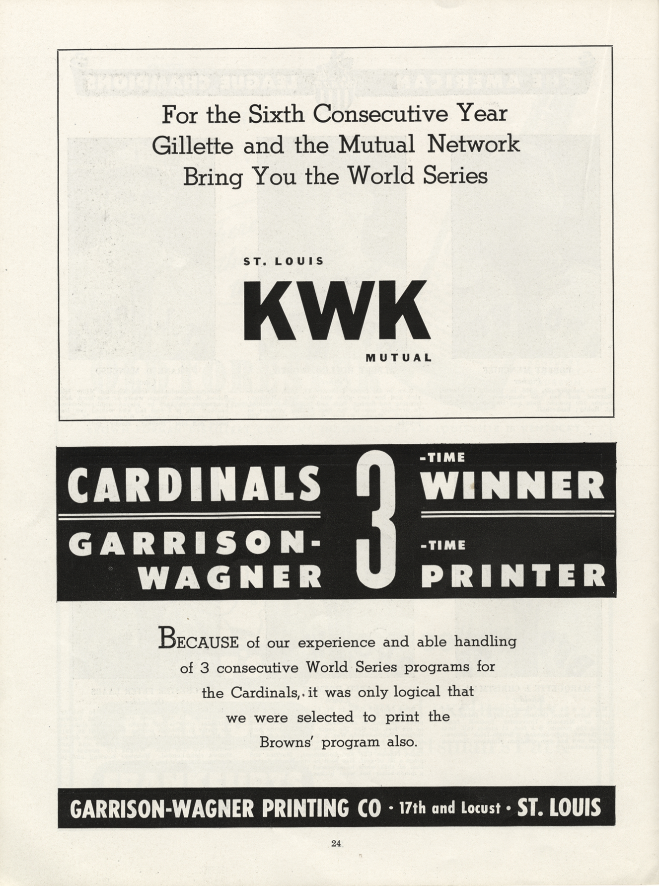 Lot Detail - 1944 World Series Program (Cardinals vs. Browns)