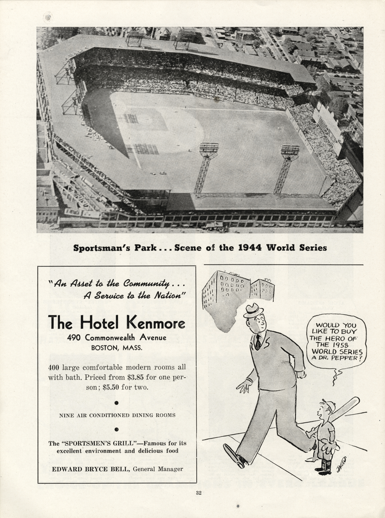 1944 World Series souvenir program book