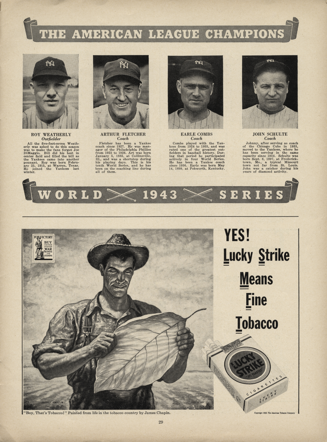 1943 St. Louis Cardinals Artwork: Hat