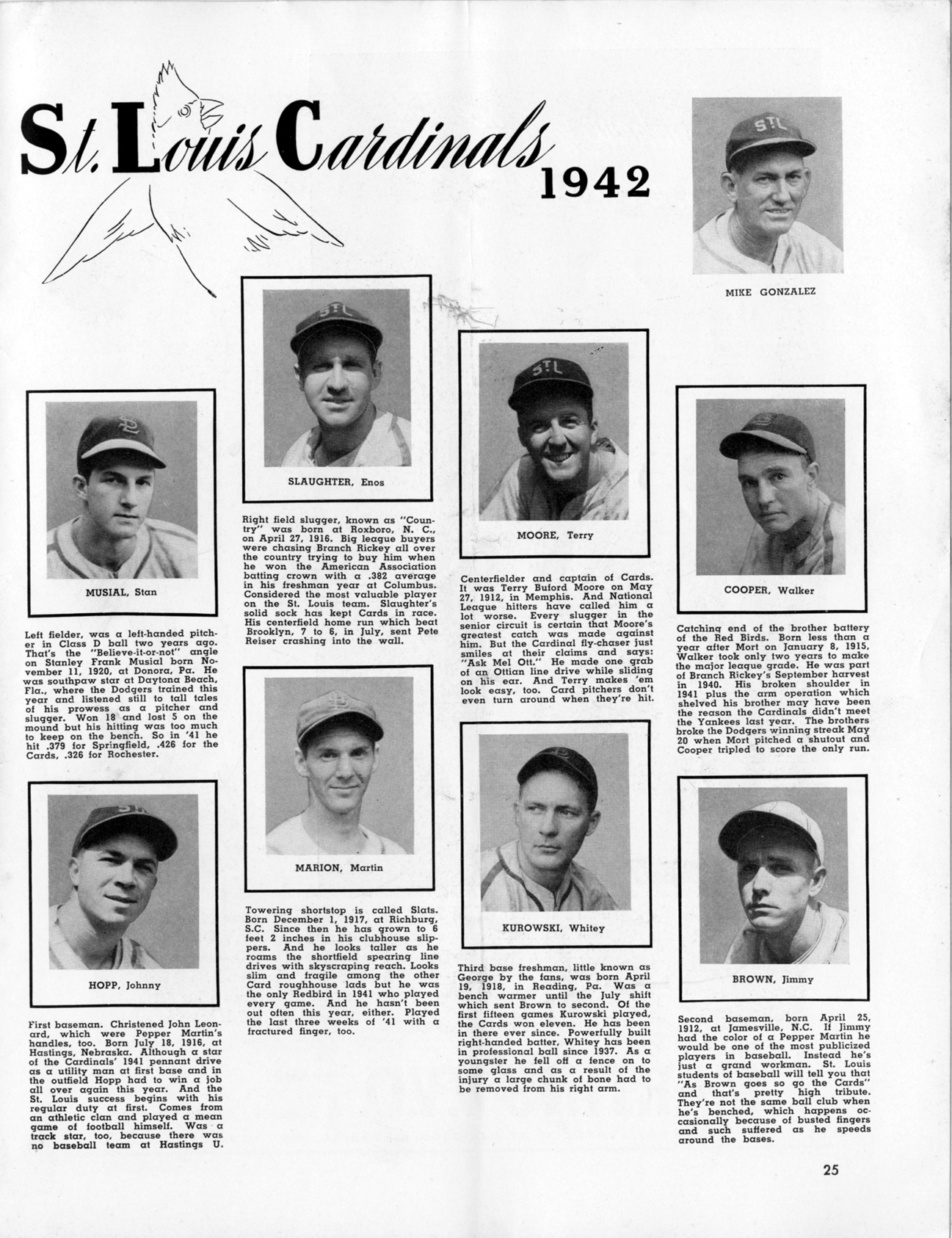 St. Louis Cardinals 1942 - Mickey's Place