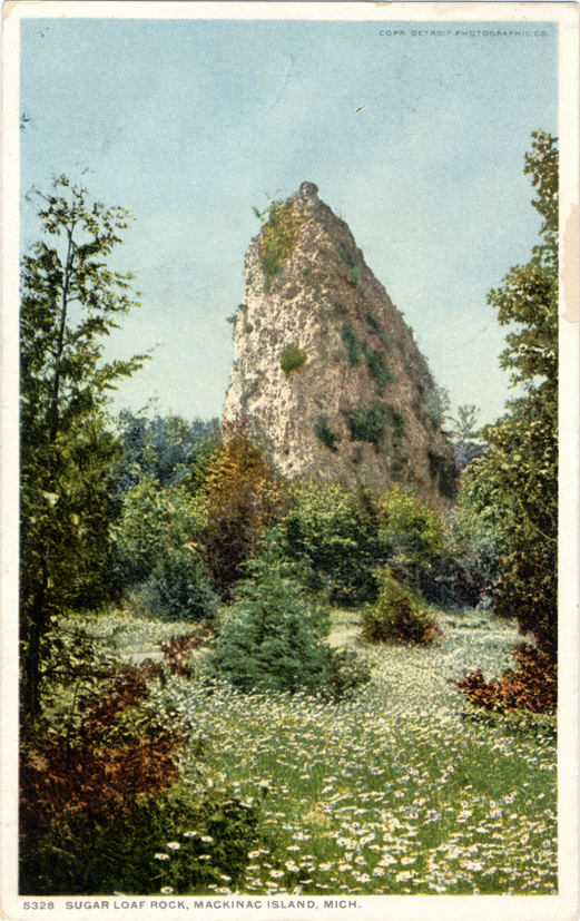 Sugar Loaf Rock at Mackinac Island