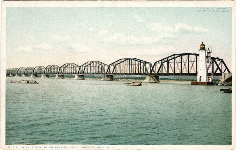 International Bridge and lighthouse