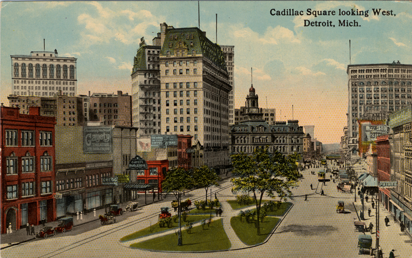 Cadillac Square looking west