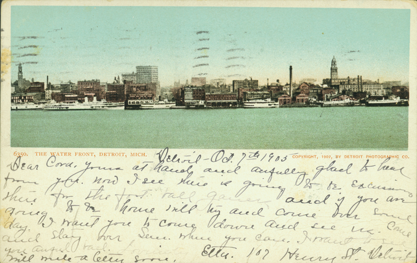 View of Detroit riverfront