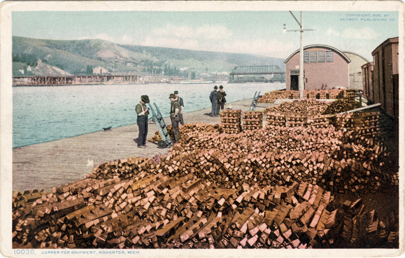 Copper awaiting shipment