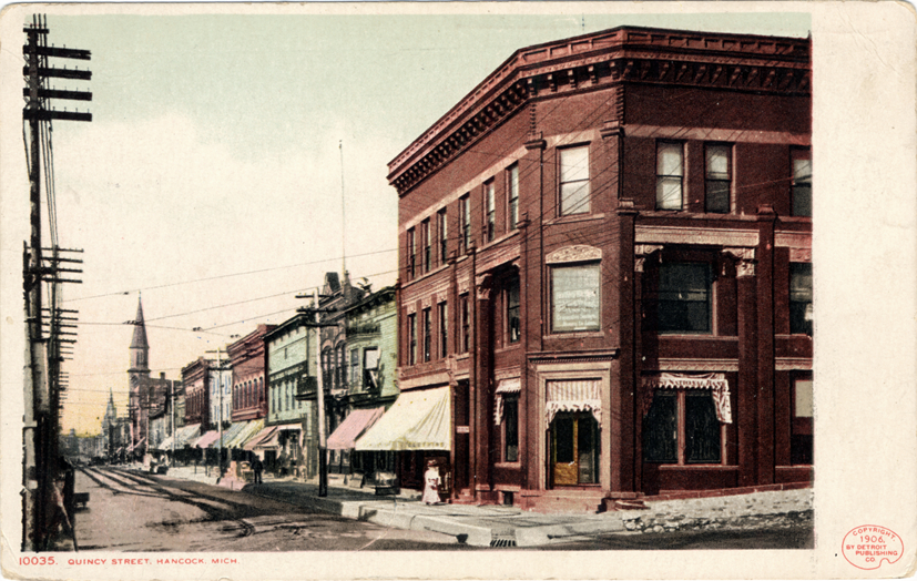 Quincy Street in Hancock, Michigan