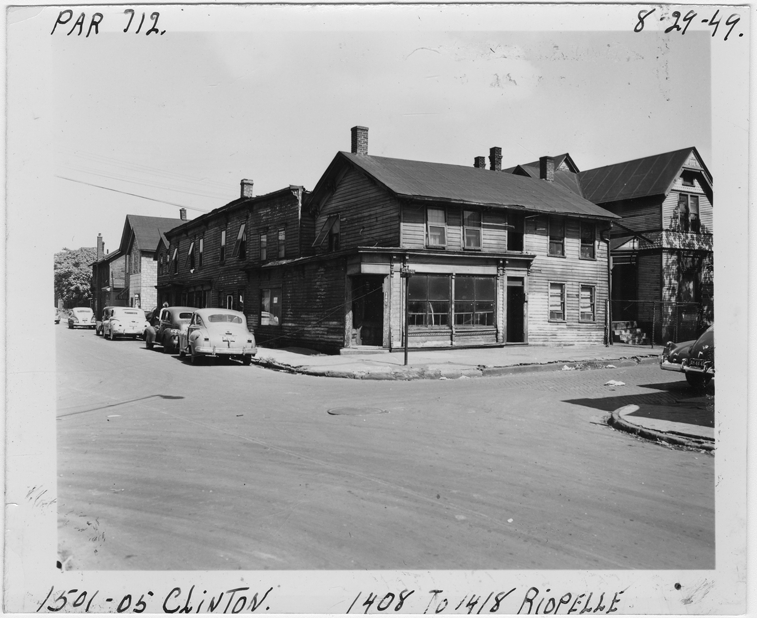 Building at 1501-1505 Clinton and 1408-1418 Riopelle