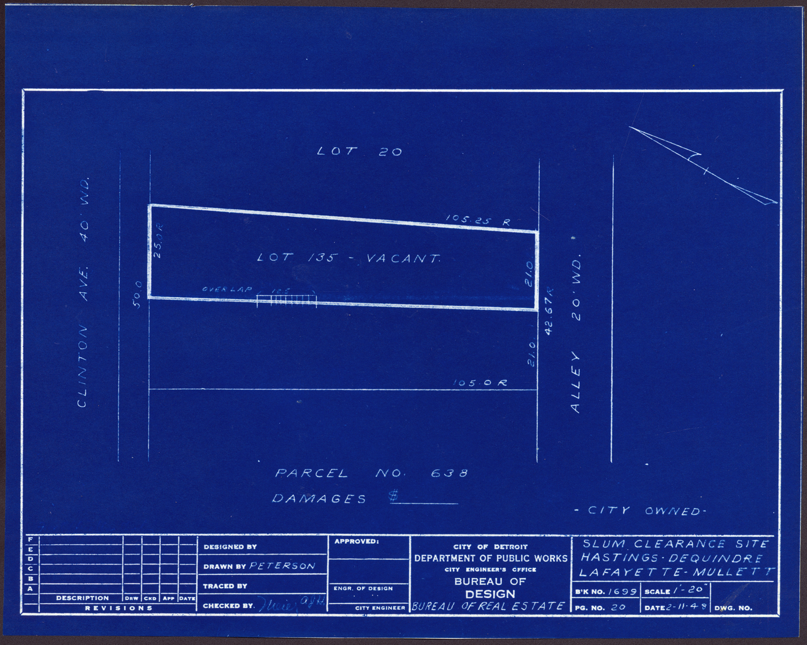 Plot plan for property on Clinton