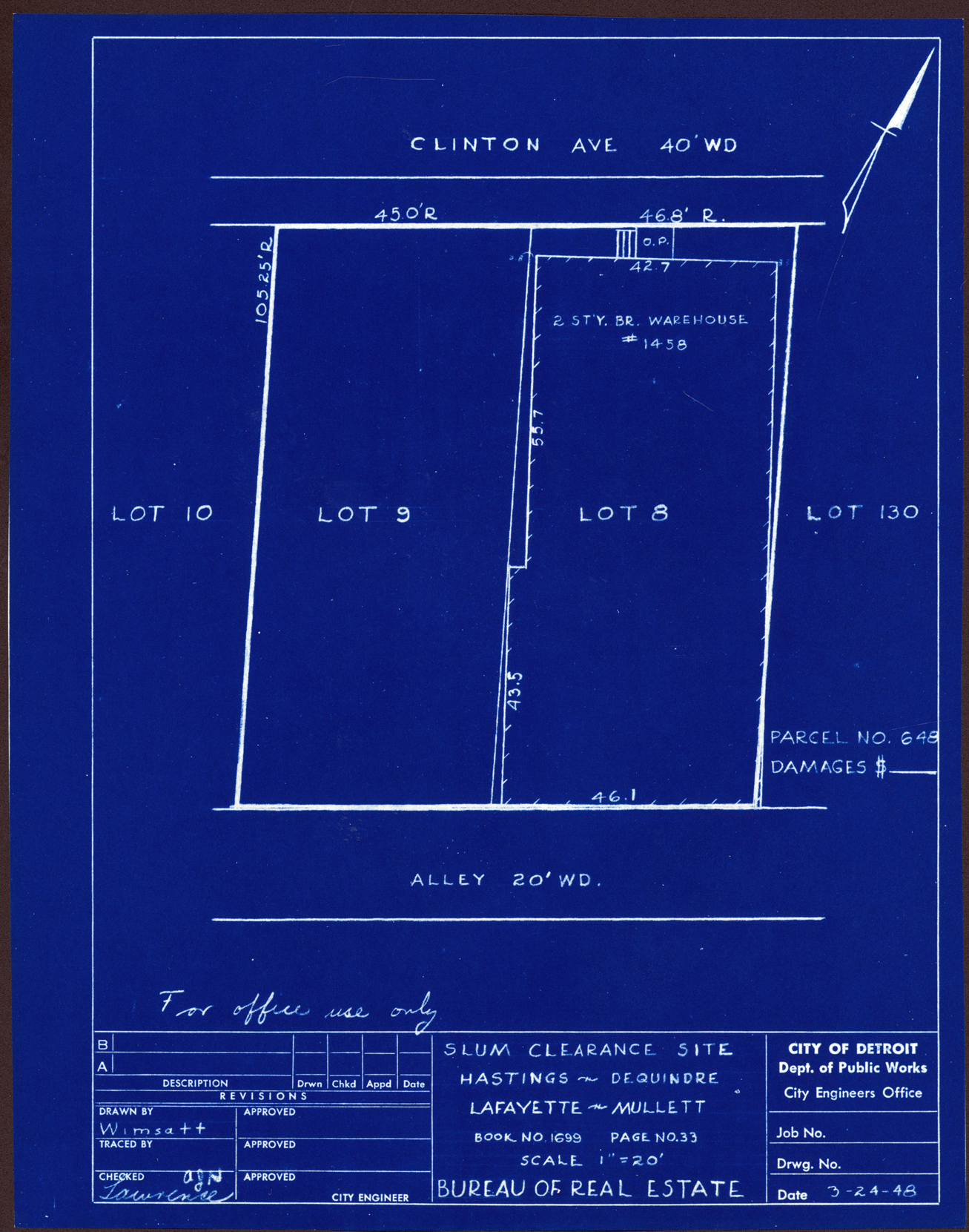 Plot plan for property on Clinton