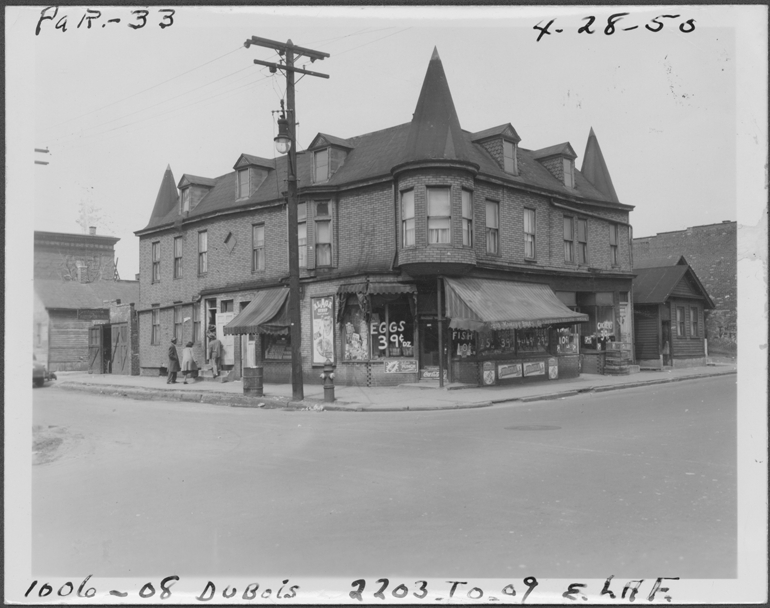 Building at 1006-1008 Dubois and 2203-2209 E. Lafayette