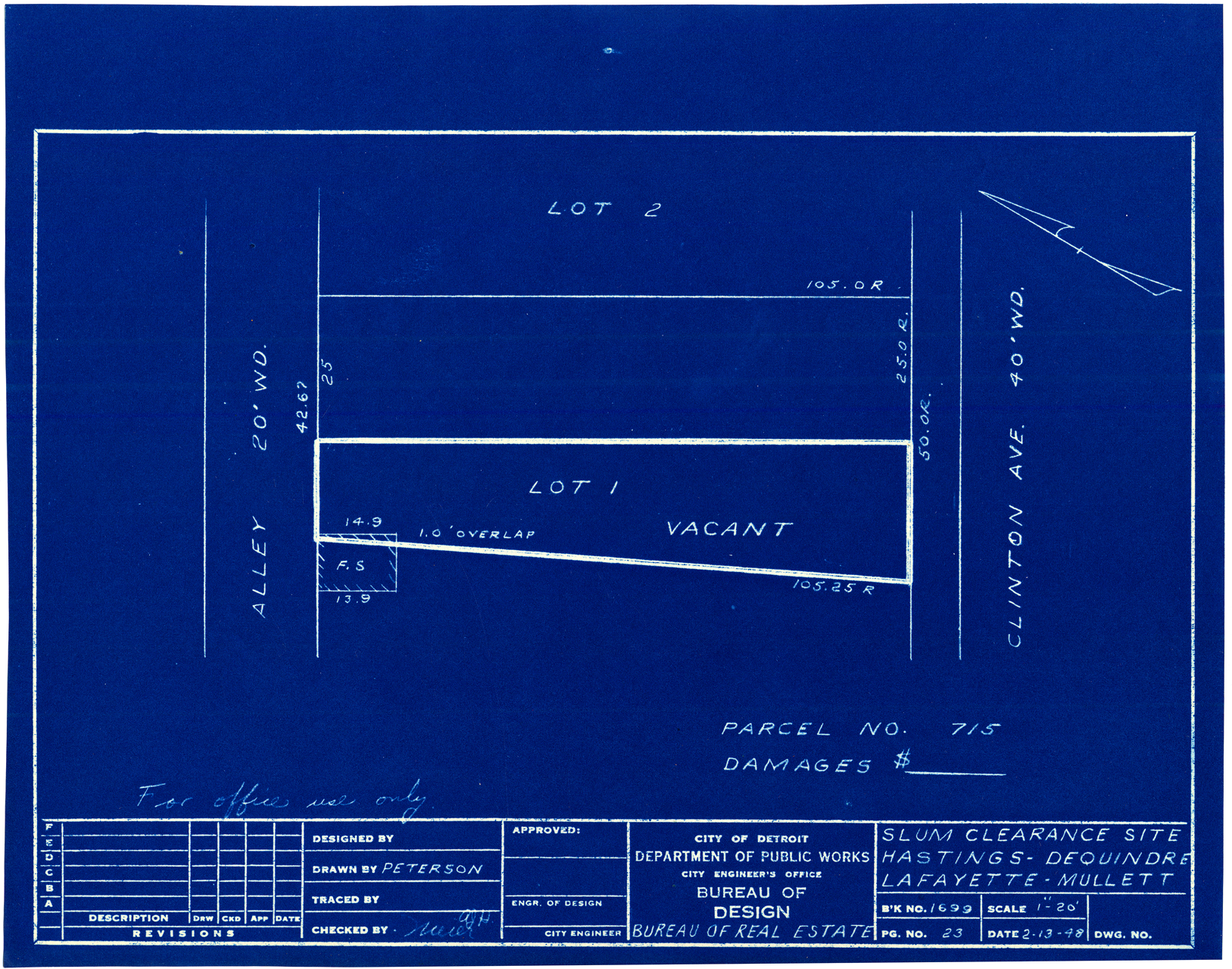 Plot plan for property on Clinton