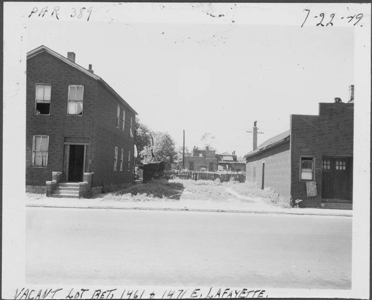 Vacant lot between 1461 and 1471 E. Lafayette