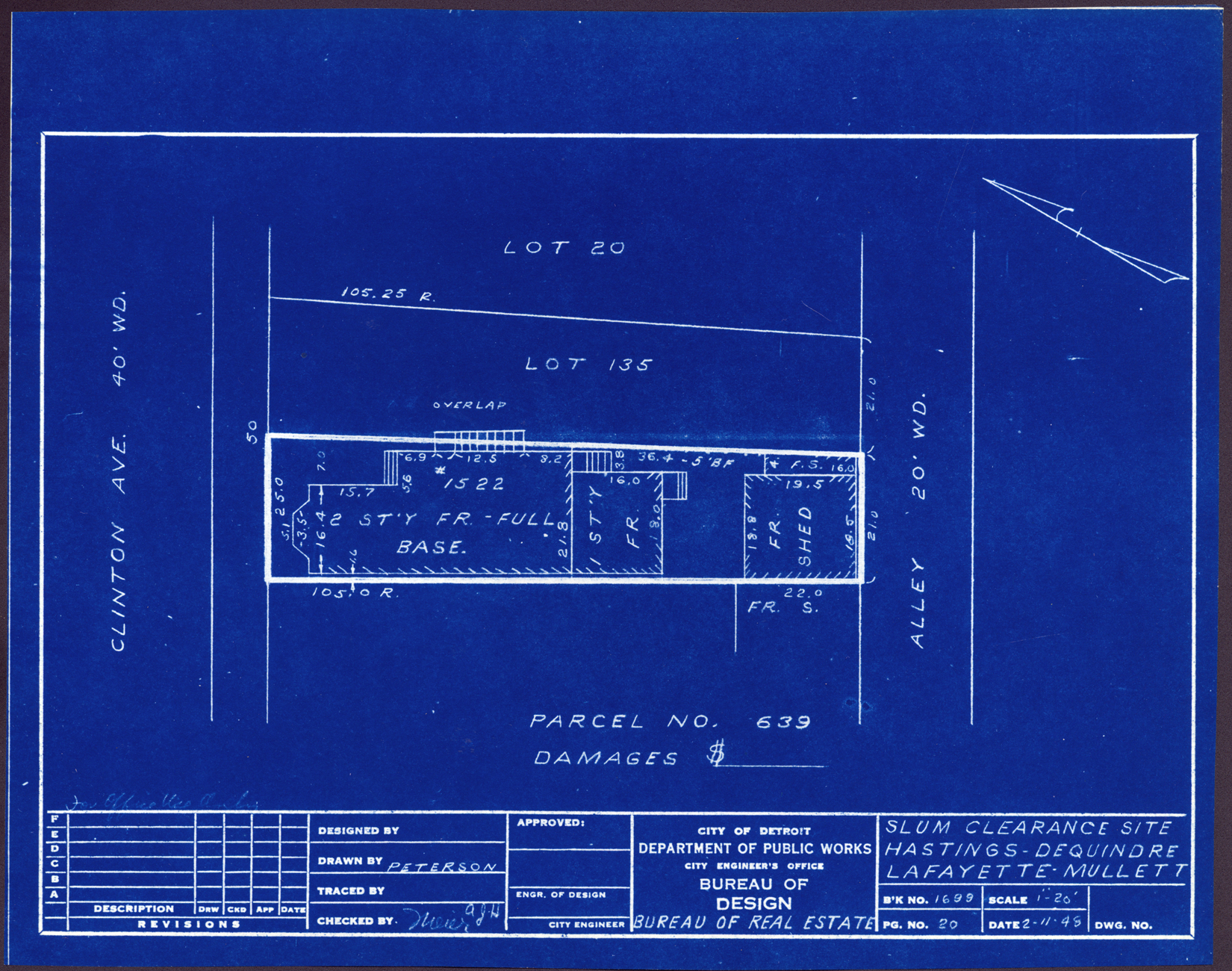 Plot plan for property on Clinton