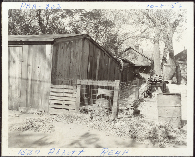 Shed at rear of 1537 Abbott