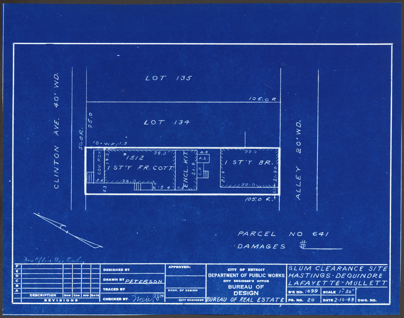 Plot plan for property on Clinton