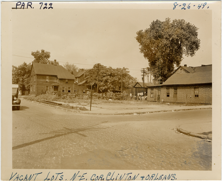 Vacant lots located on the northeast corner of Clinton and Orleans