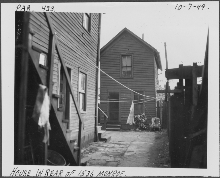 House at rear of 1536 Monroe