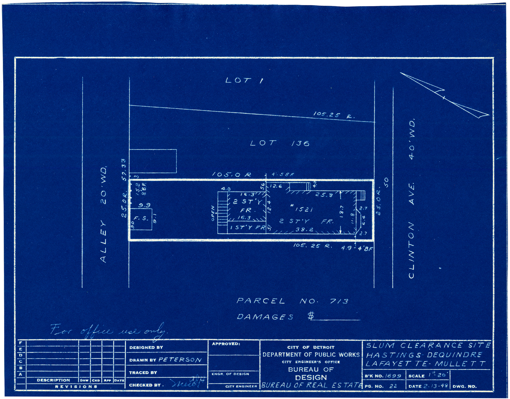 Plot plan for property on Clinton