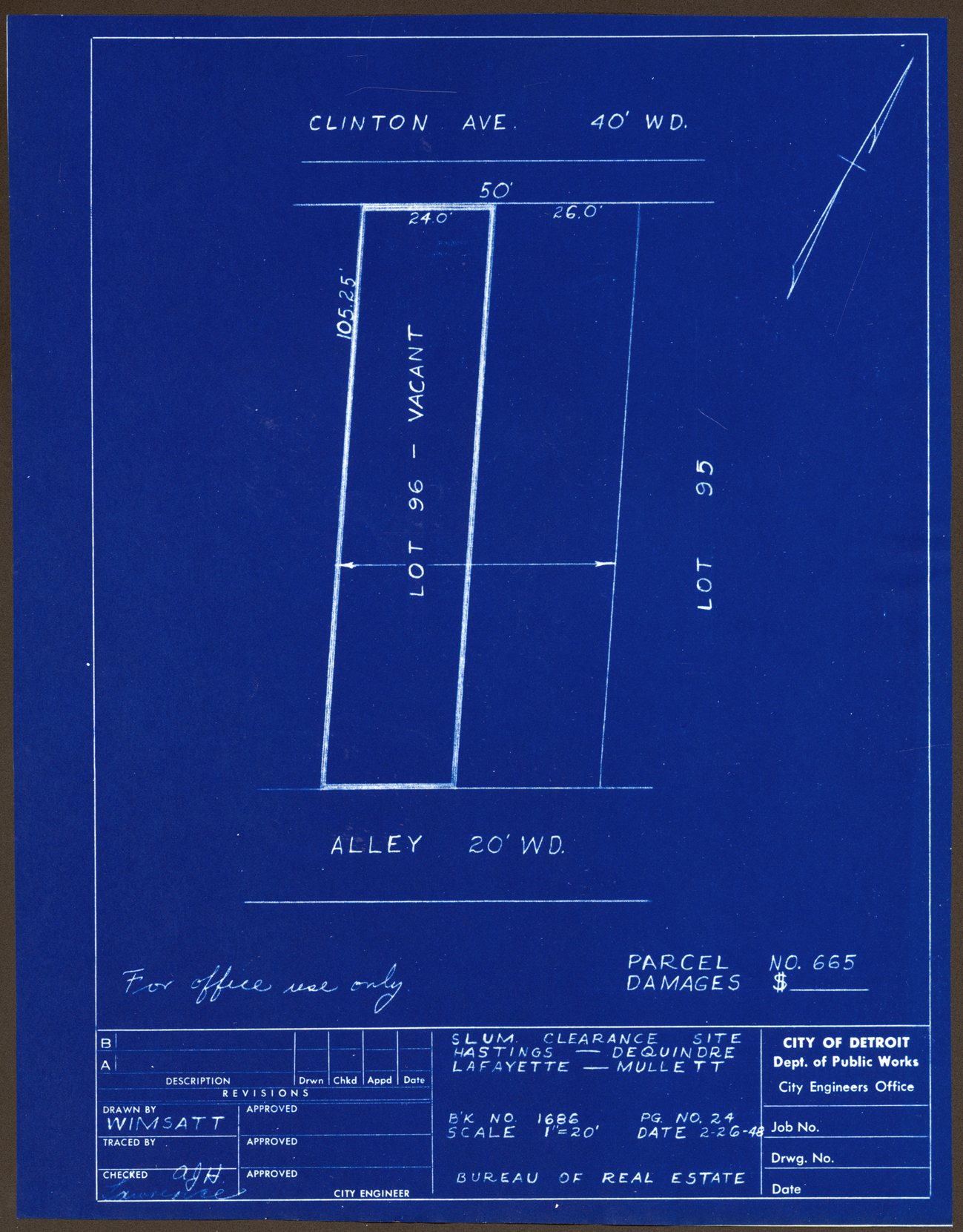 Plot plan for property on Clinton