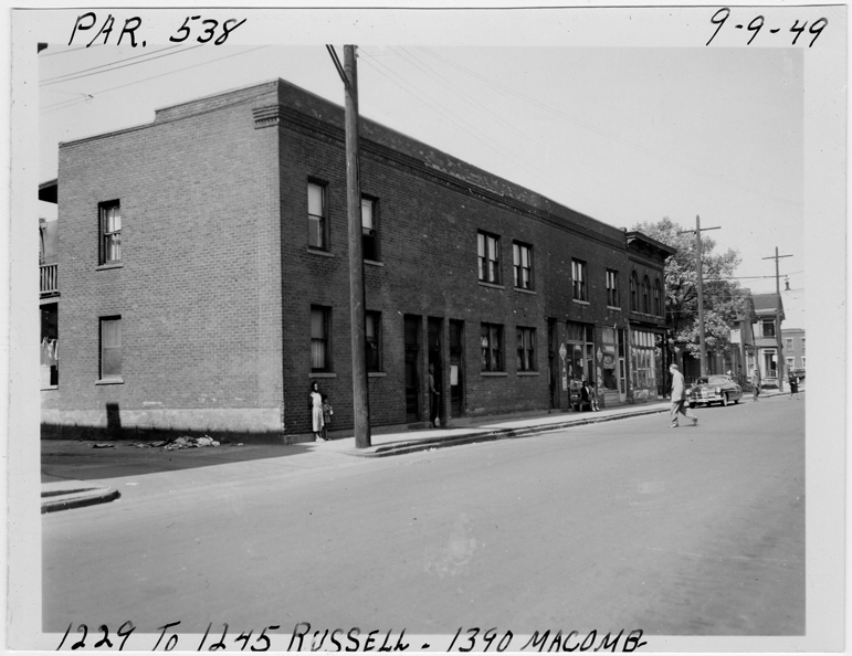Building at 1229-1245 Russell, 1390 Macomb