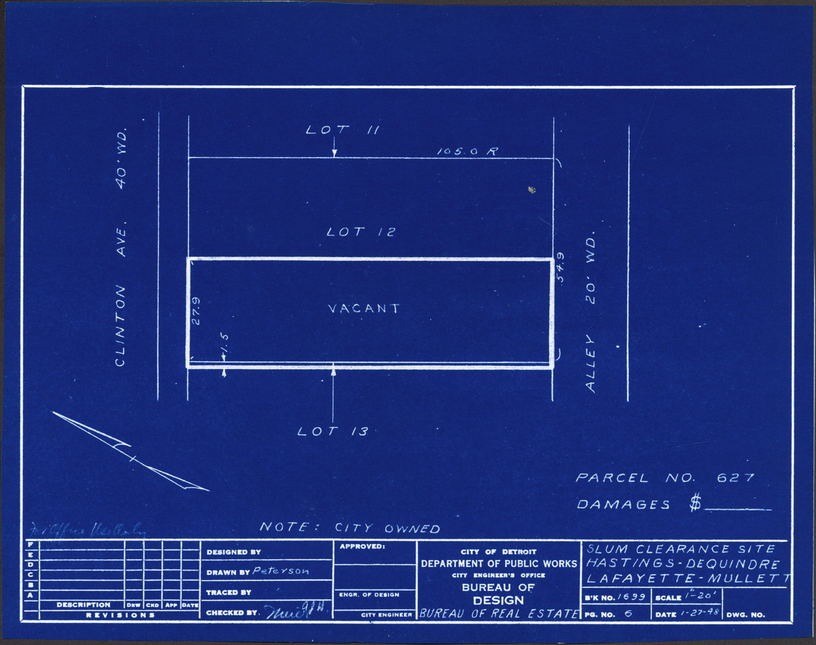 Plot plan for property on Clinton