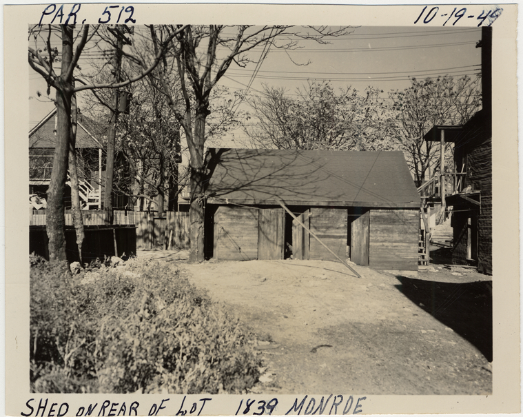 Shed at 1839 Monroe
