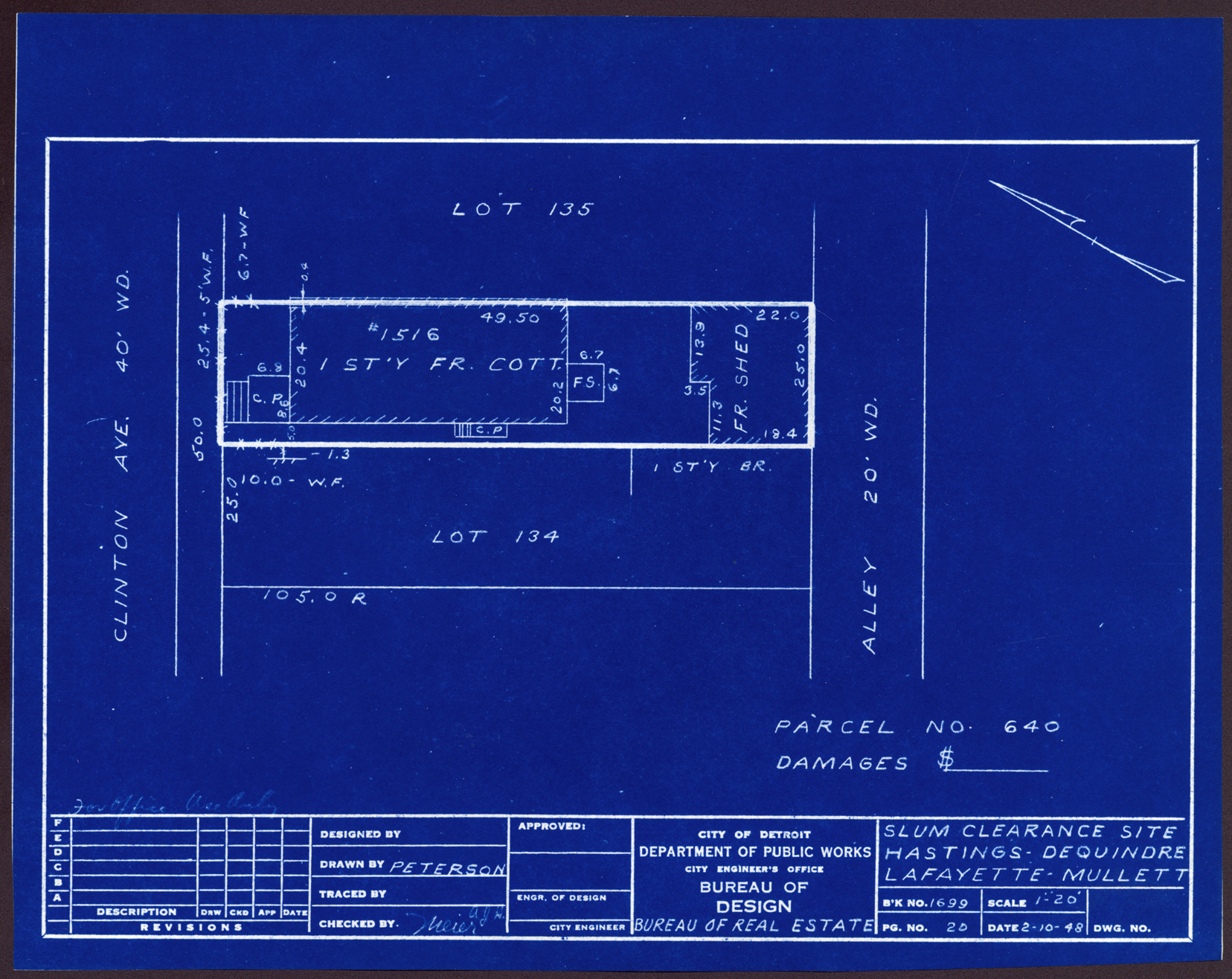Plot plan for property on Clinton