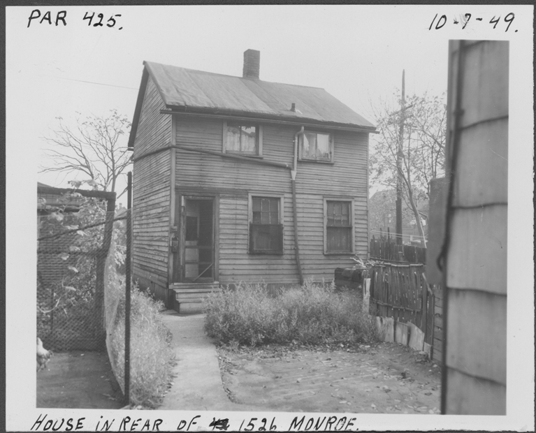 House at rear of 1526 Monroe