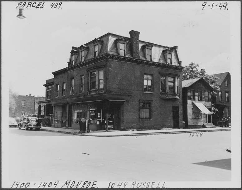 Building at 1400-1404 Monroe and house at 1048 Russell