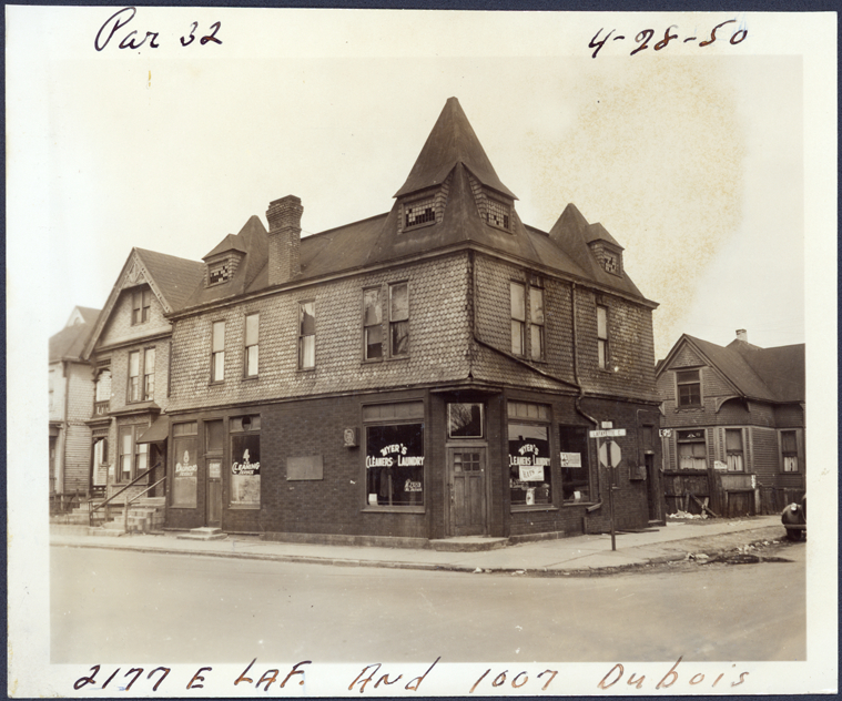 Myer's Cleaners and Laundry at 2177 E. Lafayette and 1007 Dubois