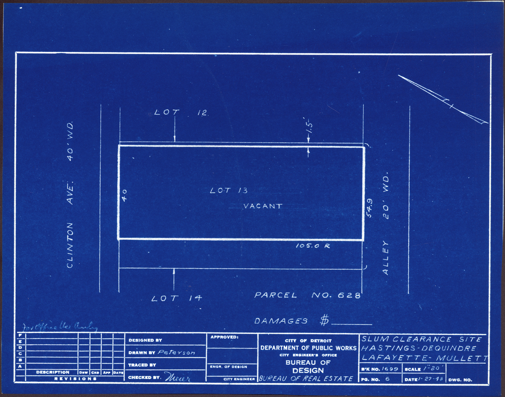 Plot plan for property on Clinton