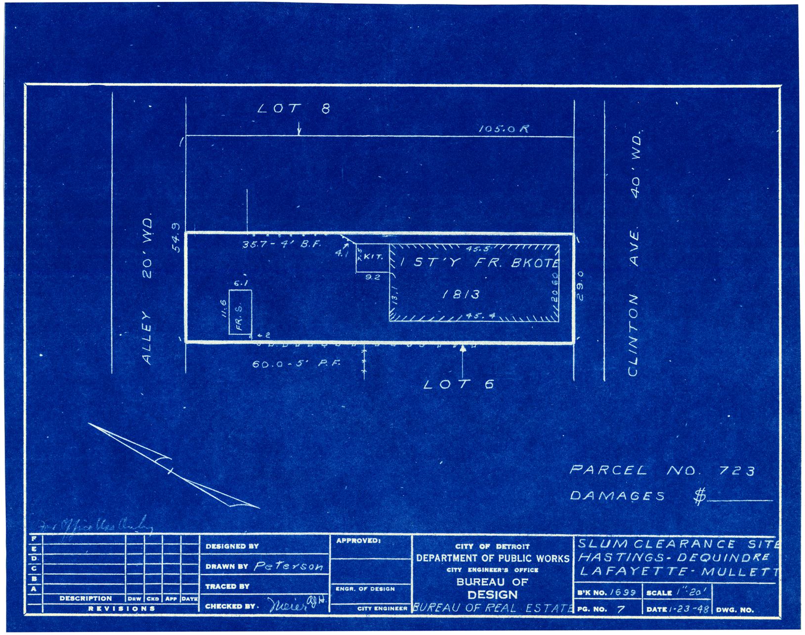 Plot plan for property on Clinton