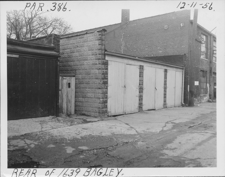 Garages behind 1639 Bagley