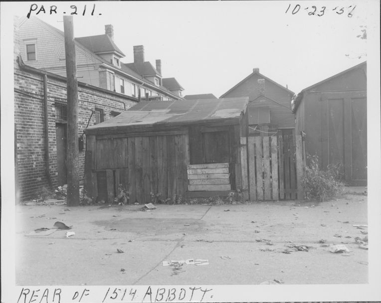 Shed at rear of 1514 Abbott