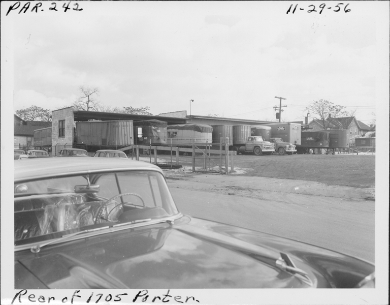Truck terminal at rear of 1705 Porter