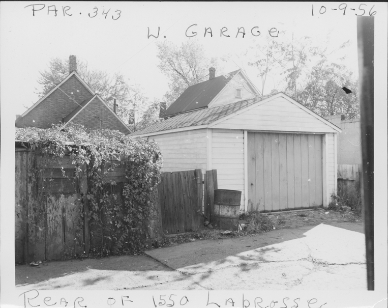 Garage at rear of 1550 Labrosse