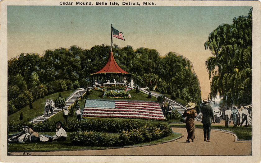 Cedar mound at Belle Isle