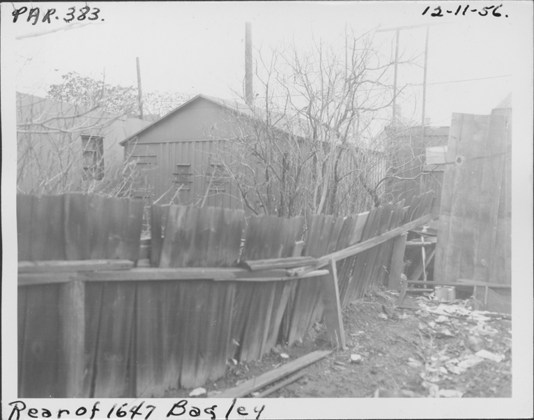 Building at rear of 1647 Bagley
