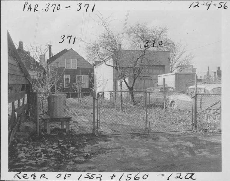 McFarren Cartage Co. at 1560 12th Street and house at 1552 12th Street