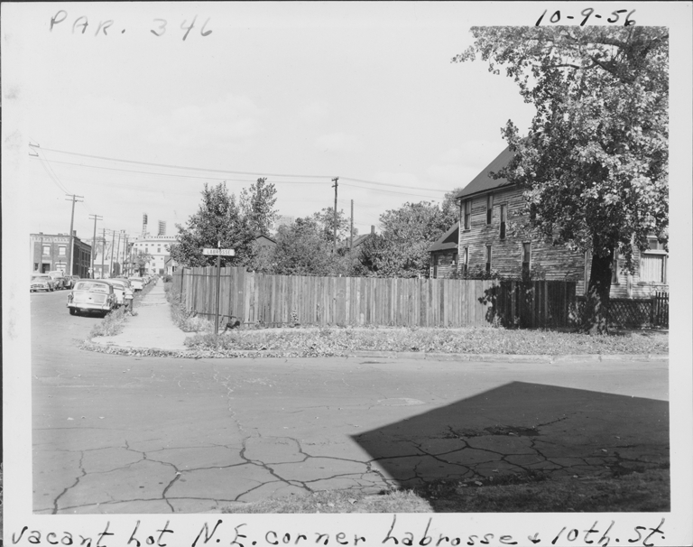 Vacant lot on northeast corner of Labrosse and 10th Street