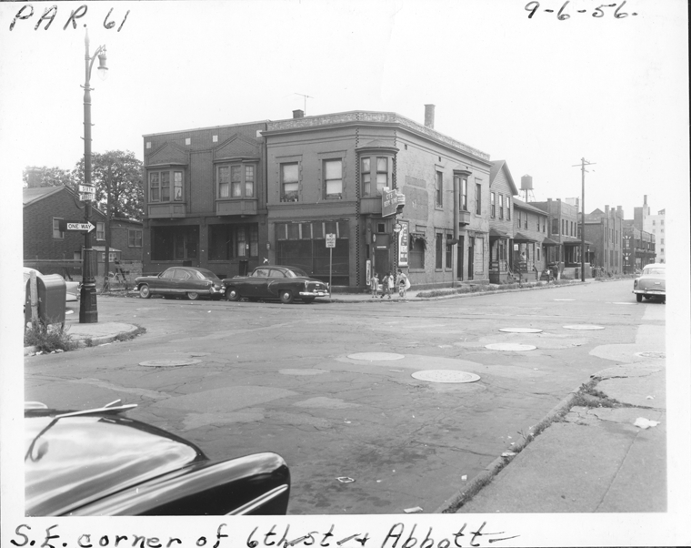 View at southeast corner of 6th Street and Abbott