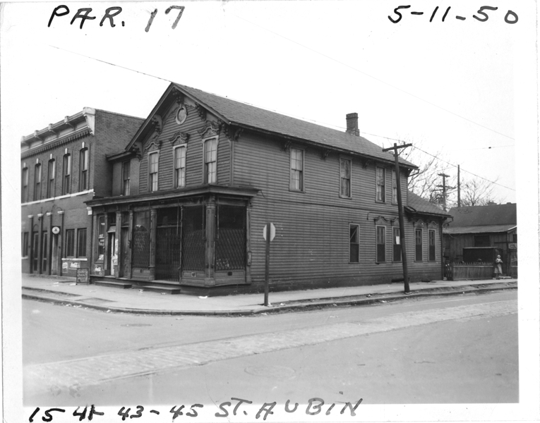 Commercial building at 1541-1543-1545 St. Aubin